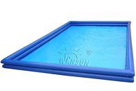 Double Tyre Rectangular Inflatable Swimming Pool For Kids / Adults supplier